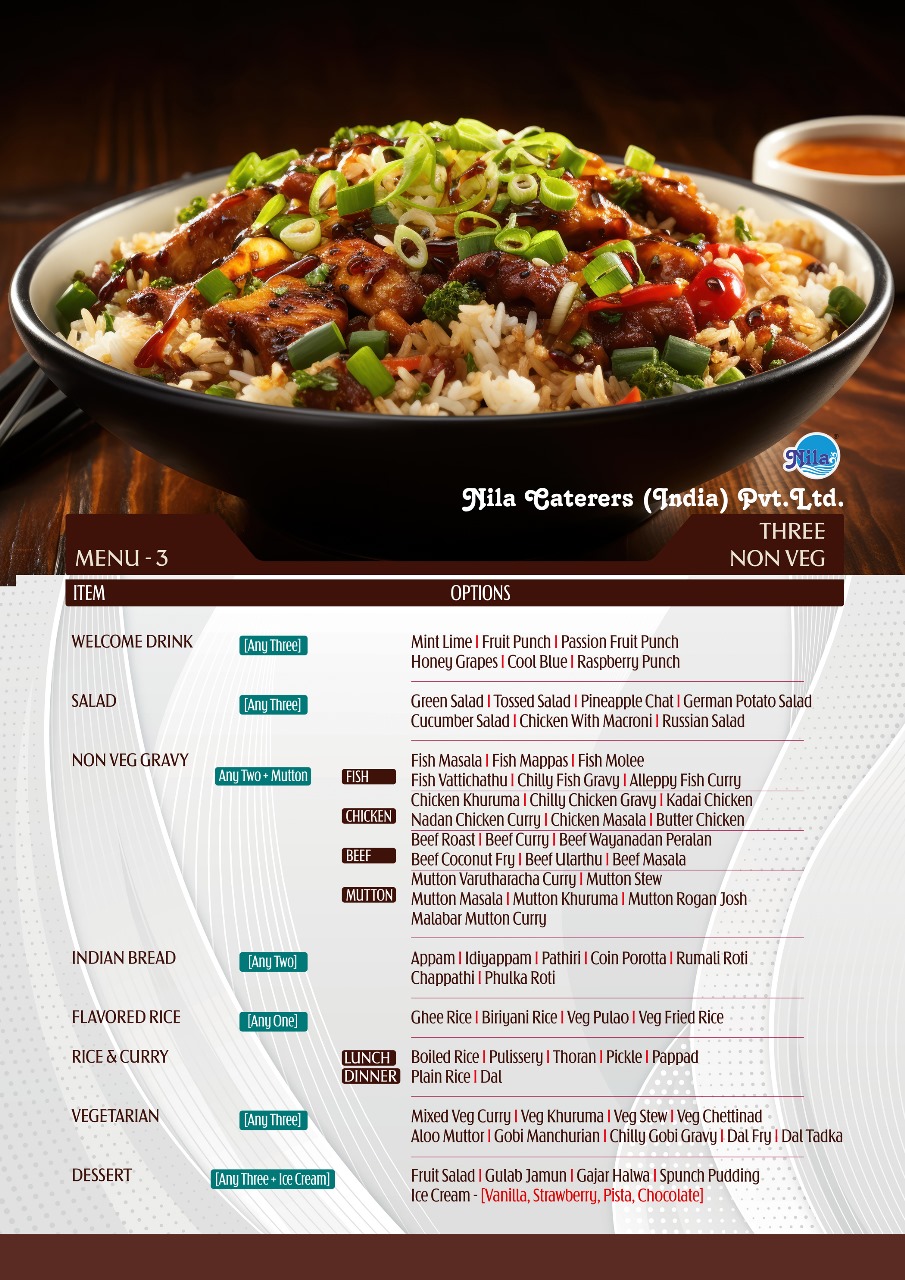 Nila- Best Food Caterers in Palakkad
