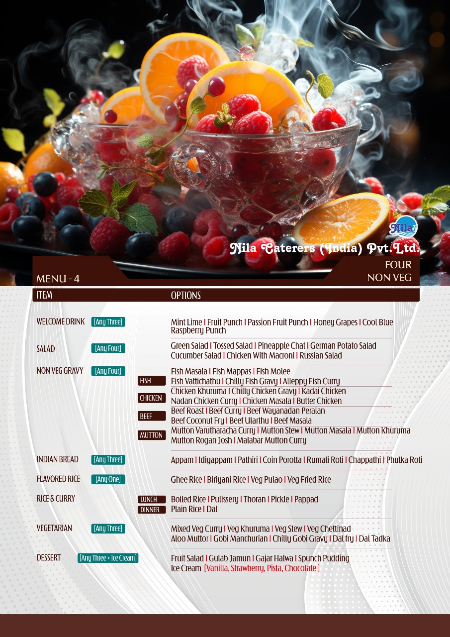 Nila- Best Food Caterers in Palakkad